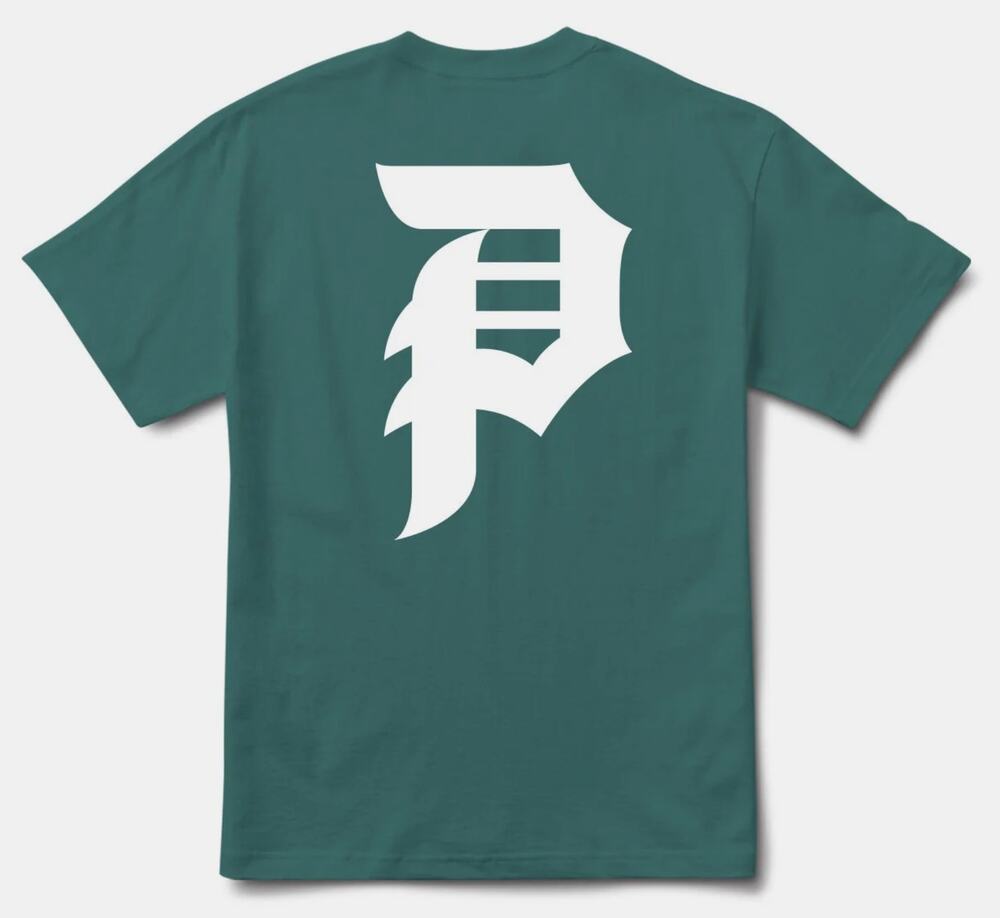 Primitive Skate Men's T-Shirt Dirty P Boxy Heavyweight Tee in Sage